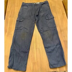 LAPCO FR Flame Resistant Cargo Work‎ Pants Dark Blue Men's Size 36x31 NFPA CAT 2